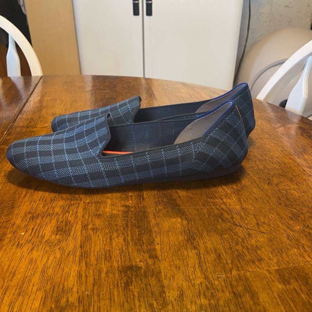 EUC Rothy’s Indigo Gingham Size 12 Loafer